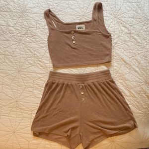 Madewell MWL Brown Lounge Set